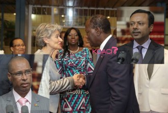 Côte d'Ivoire : Taurian, Unesco et Guinée Bissau chez ADO au palais